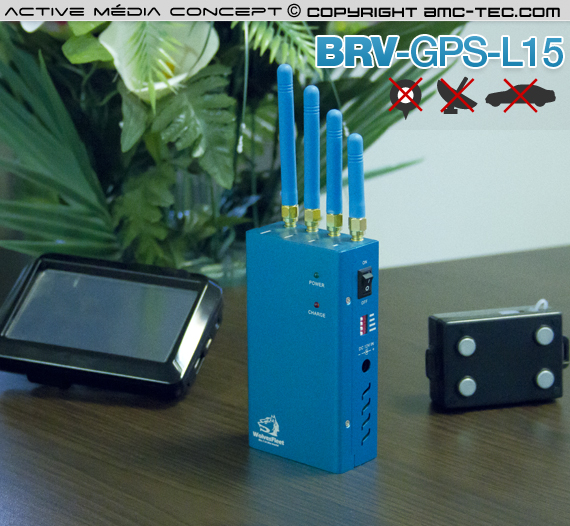 BR-GPS-27 - Brouilleur GPS fréquence L1 et L2 de 2.7 watts