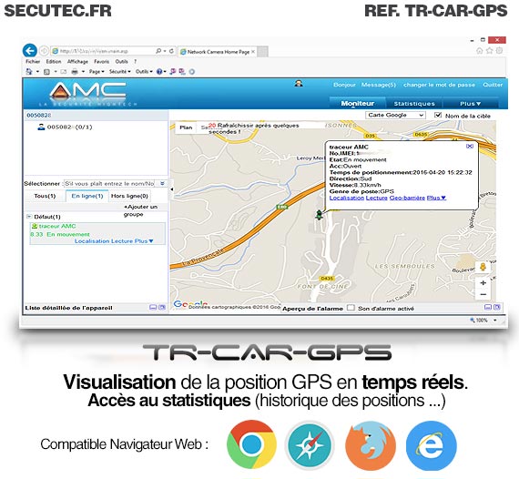 PORTE CLE BALISE GPS TEMPS REEL SANS ABONNEMENT [SECUTEC.FR] 