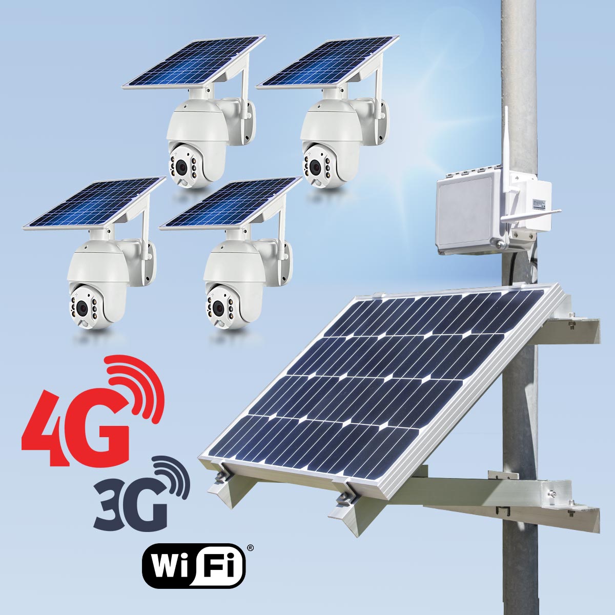 Kit de caméra solaire 4G - SmartSD