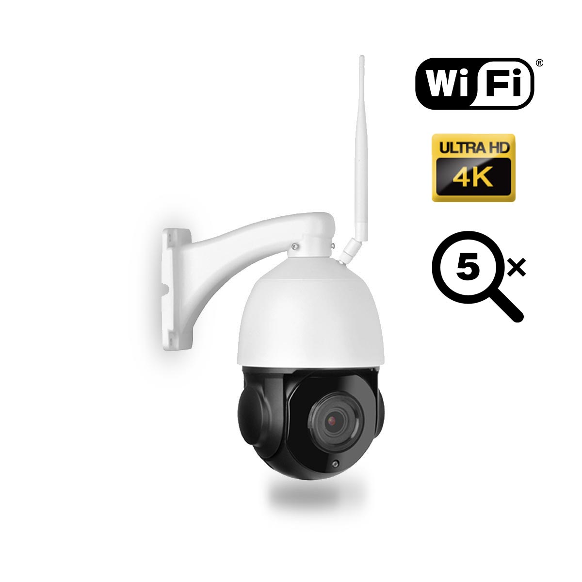 Micro caméra WiFi HD 1080P autonome avec infrarouge invisible mémoire  microSD 32Go